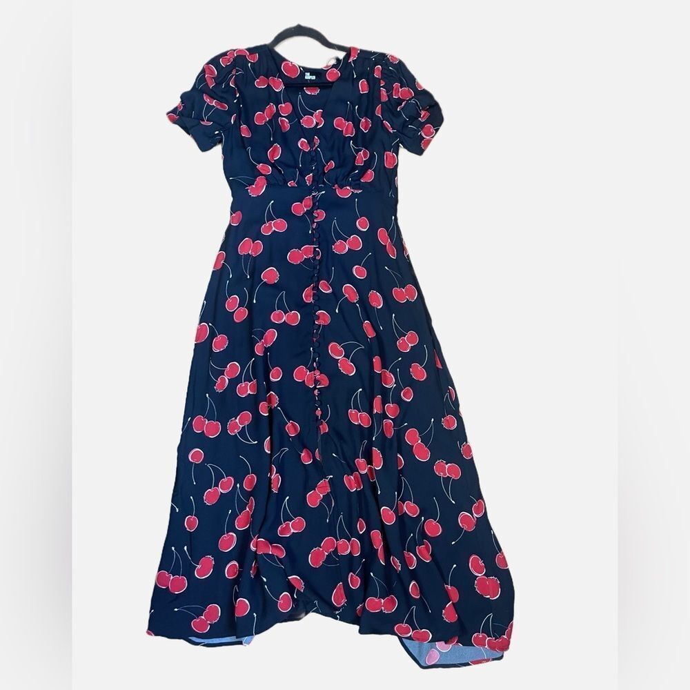 The Kooples Cherry Printed Midi Dress 
New - Picture 9 of 10